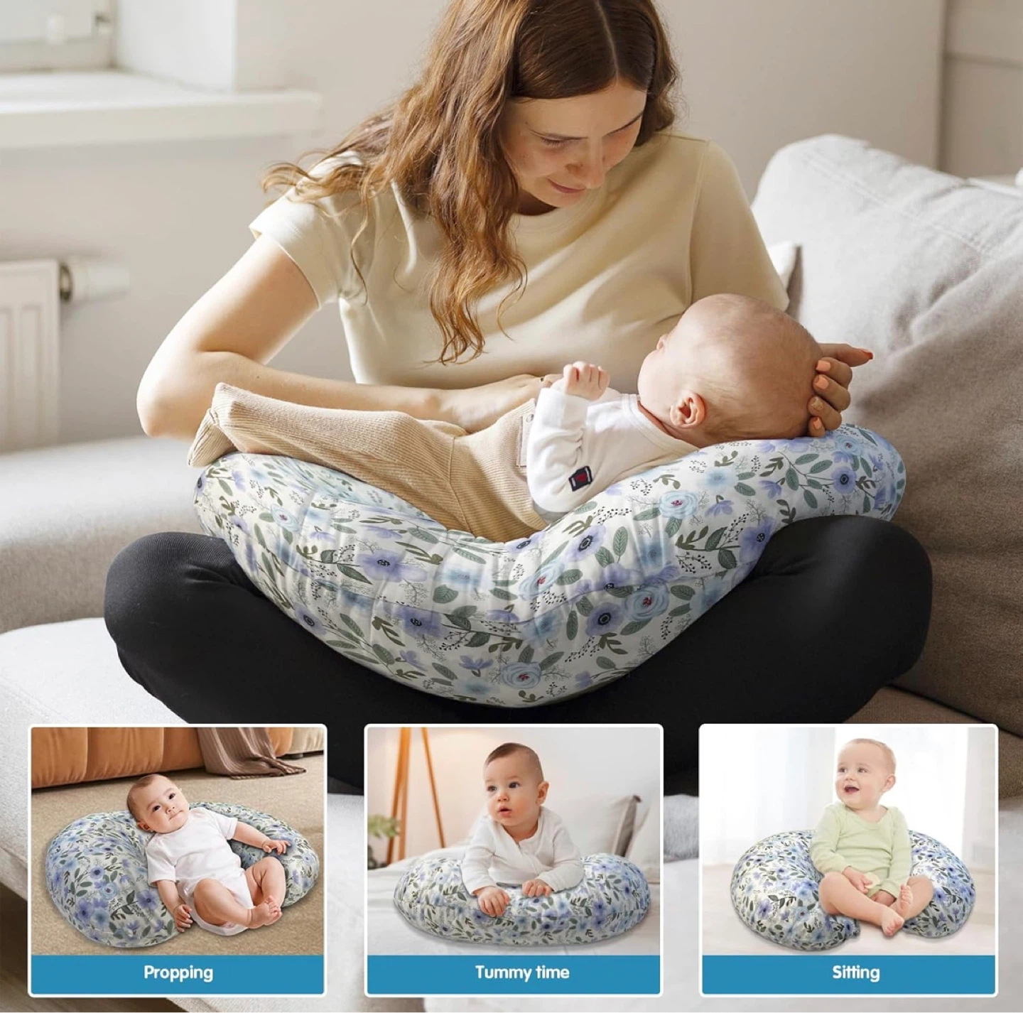 Floral Breastfeeding nursing pillow