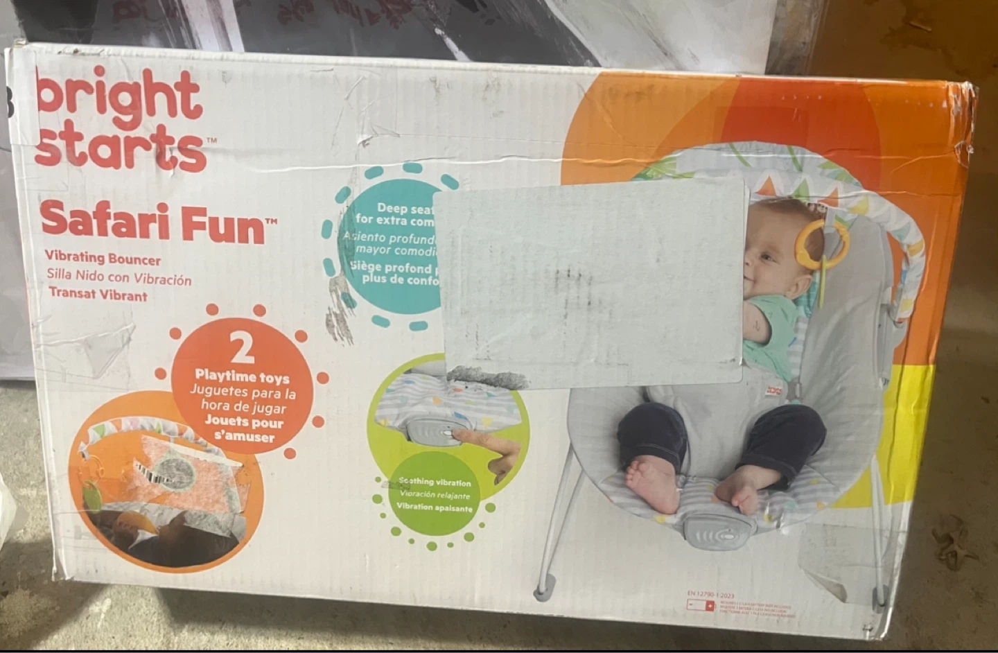 Bright Starts Safari Fun Vibrating Bouncer