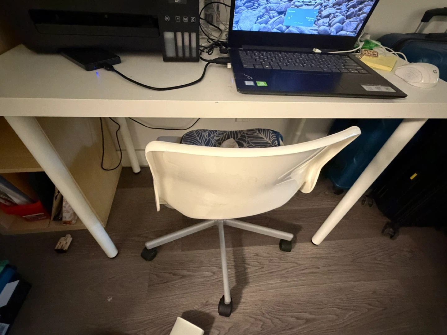 Wooden Shelf Unit plus Ikea study table with free chair - photo 3