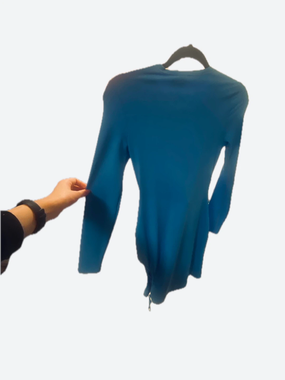 Superdown Blue Cut-Out Long Sleeve Dress - photo 2