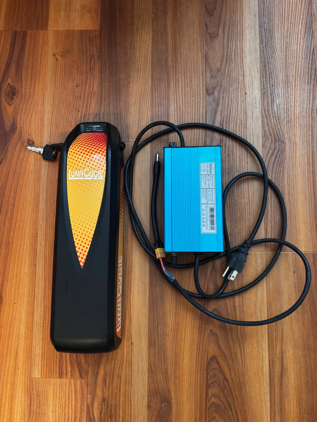 LunaCycle Electric Bike Battery and Charger