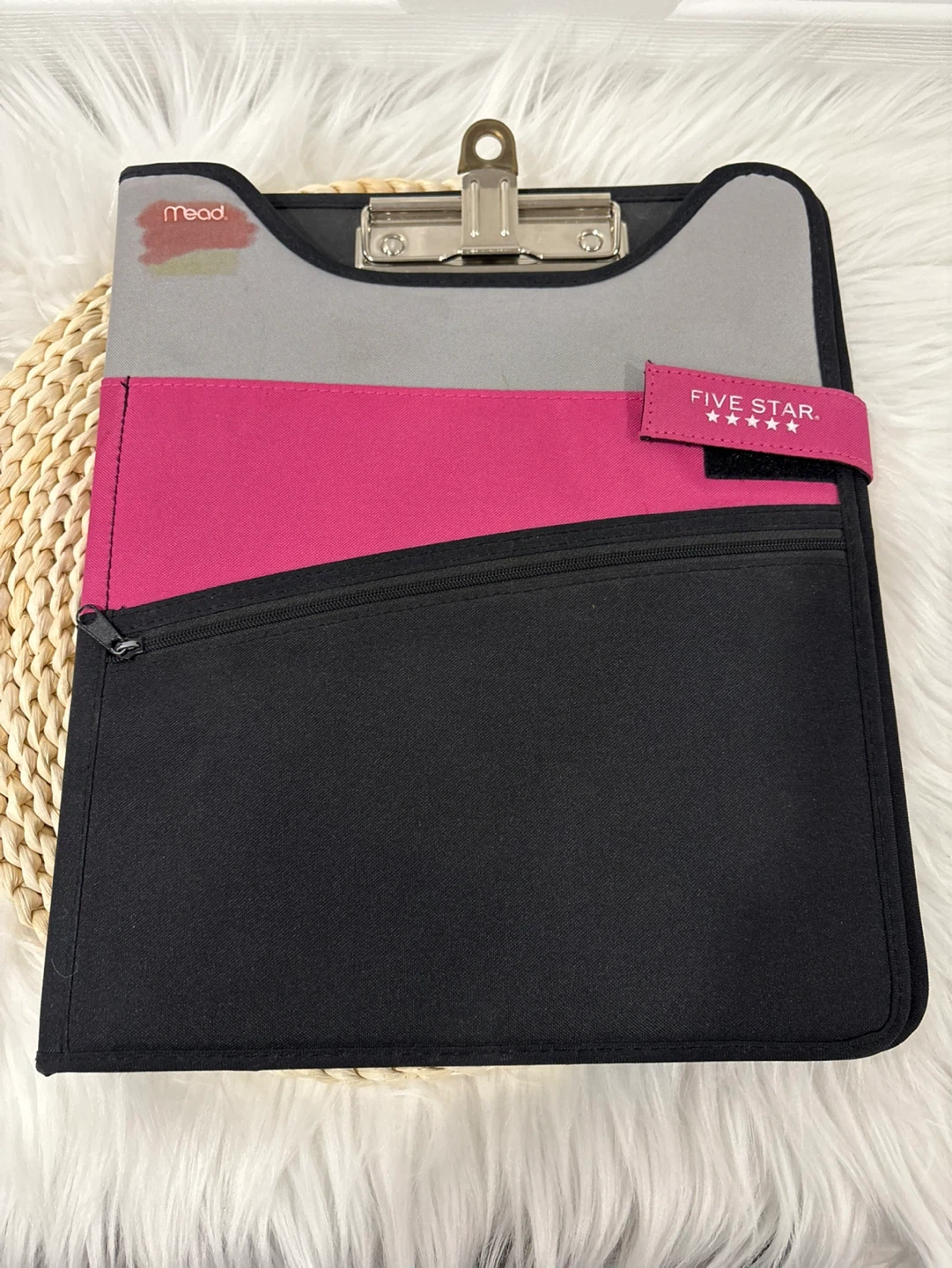 Mead Five Star Clipboard Organizer Portfolio