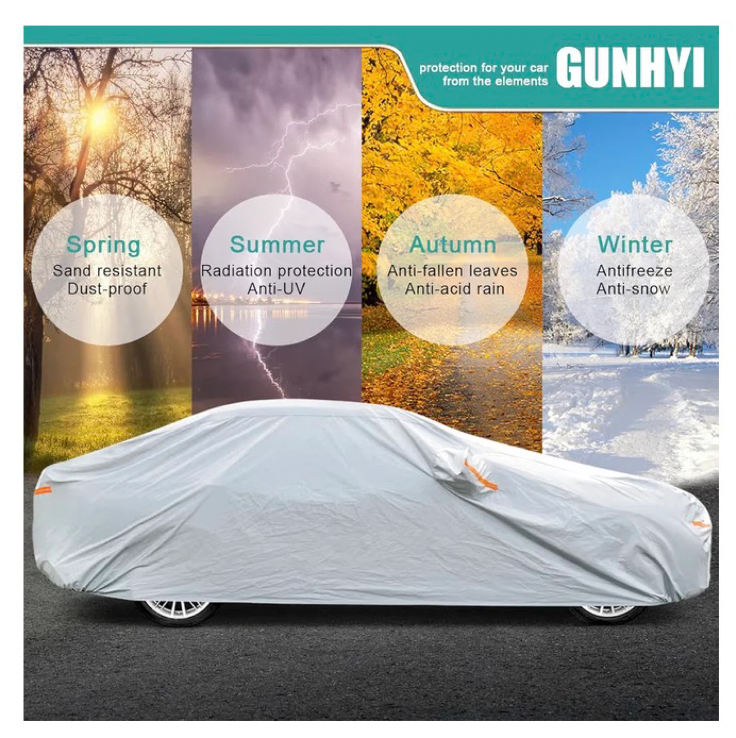 GUNHYI 6 Layers SUV Car Cover Custom Fit Toyota 4Runner - photo 4