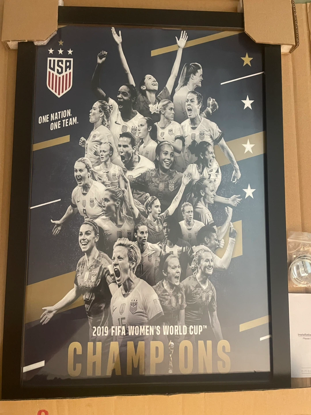 USWNT 2019 Soccer Framed Poster