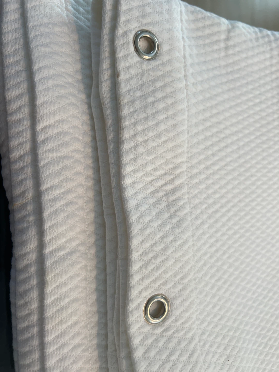 White Textured Shower Curtain Liner - photo 2