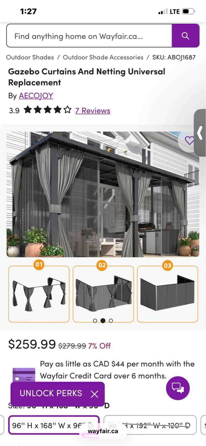 Aecojoy Gazebo Curtains and Netting - photo 2