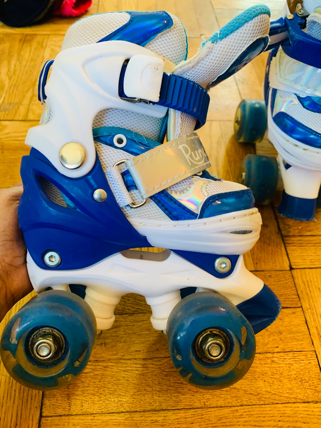 Kids Roller Skates - Blue and White - photo 2