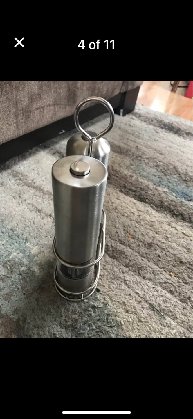Stainless steel salt and pepper set - photo 3