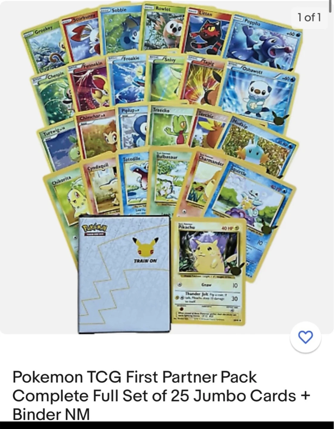 Pokémon First Partner Pack Complete Full set 25