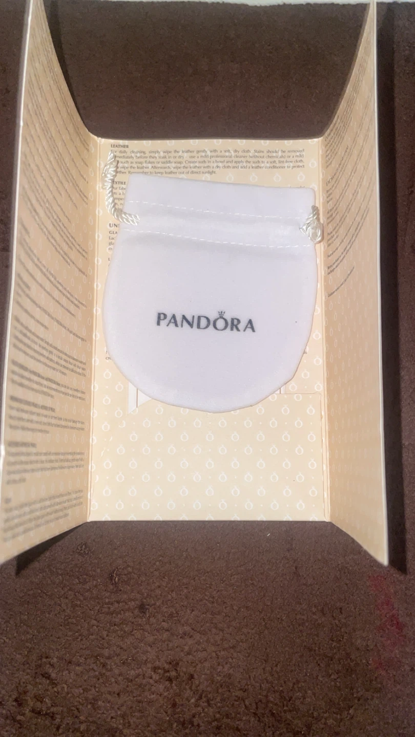 Pandora Silver Bracelet with Charms and Blue Stone - photo 3