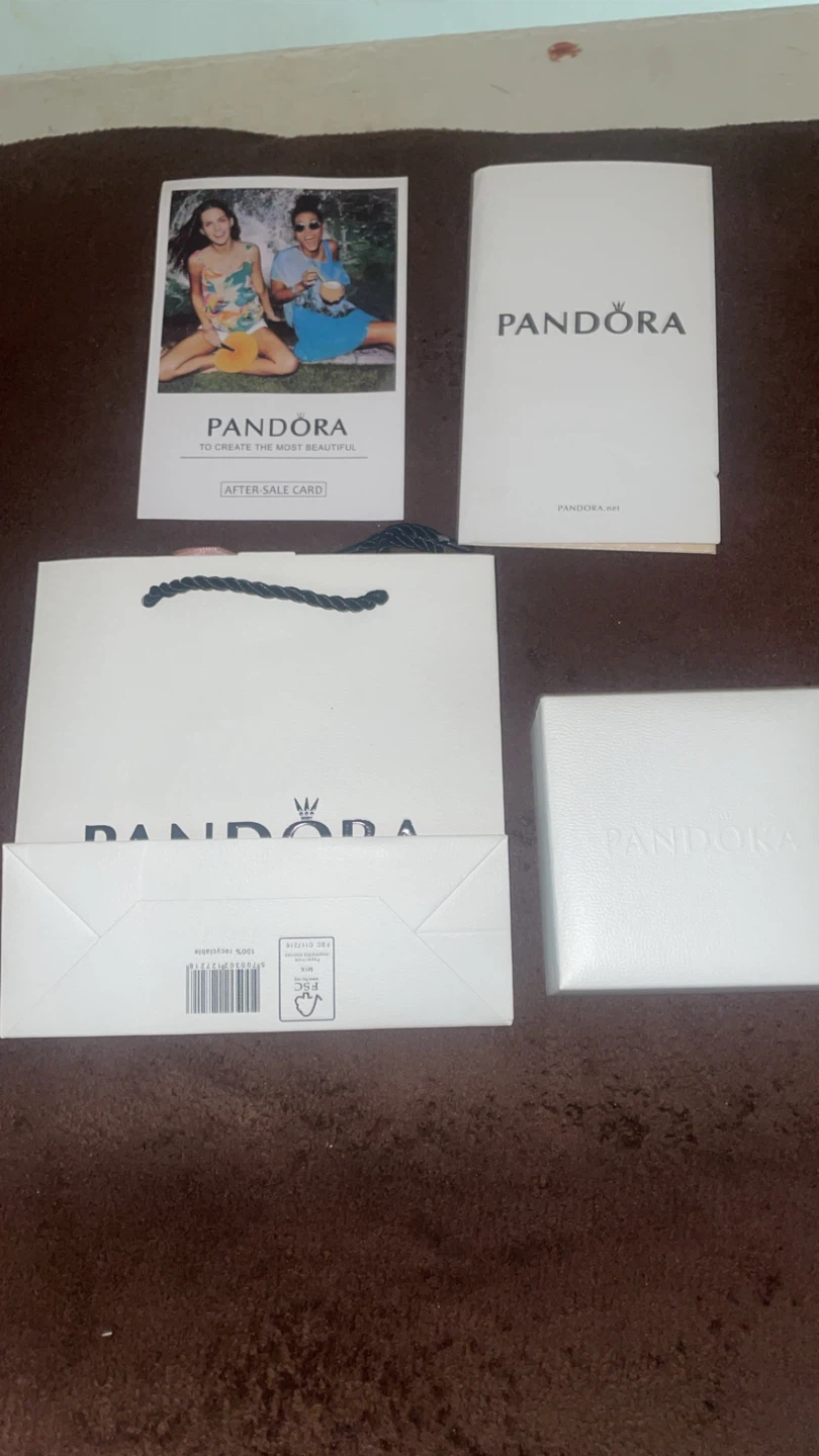 Pandora Charm Bracelet with Pink Charms - photo 4