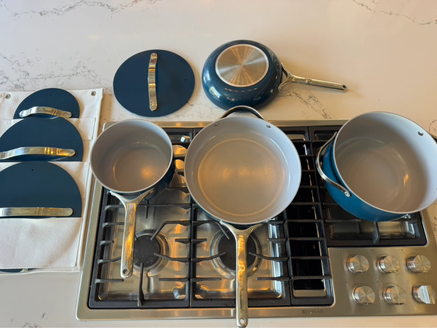 Caraway Cookware Set - Navy Blue