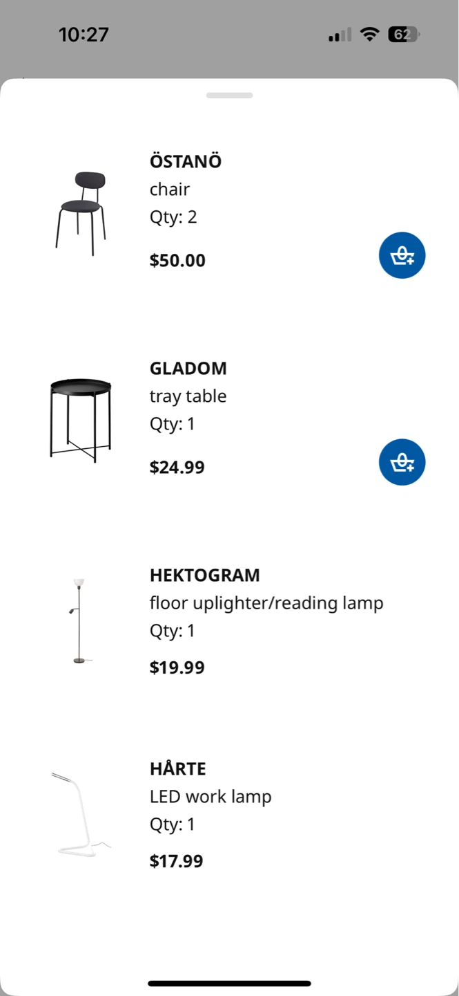 IKEA GLADOM tray table - black - photo 2