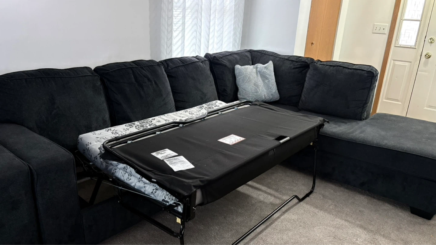 Sectional Sofa Bed with Pull-Out Mattress - photo 3
