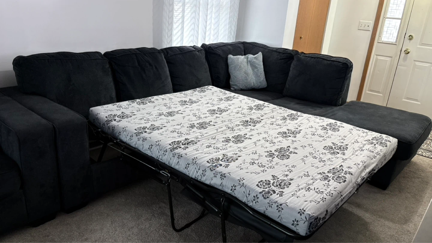 Sectional Sofa Bed with Pull-Out Mattress - photo 2