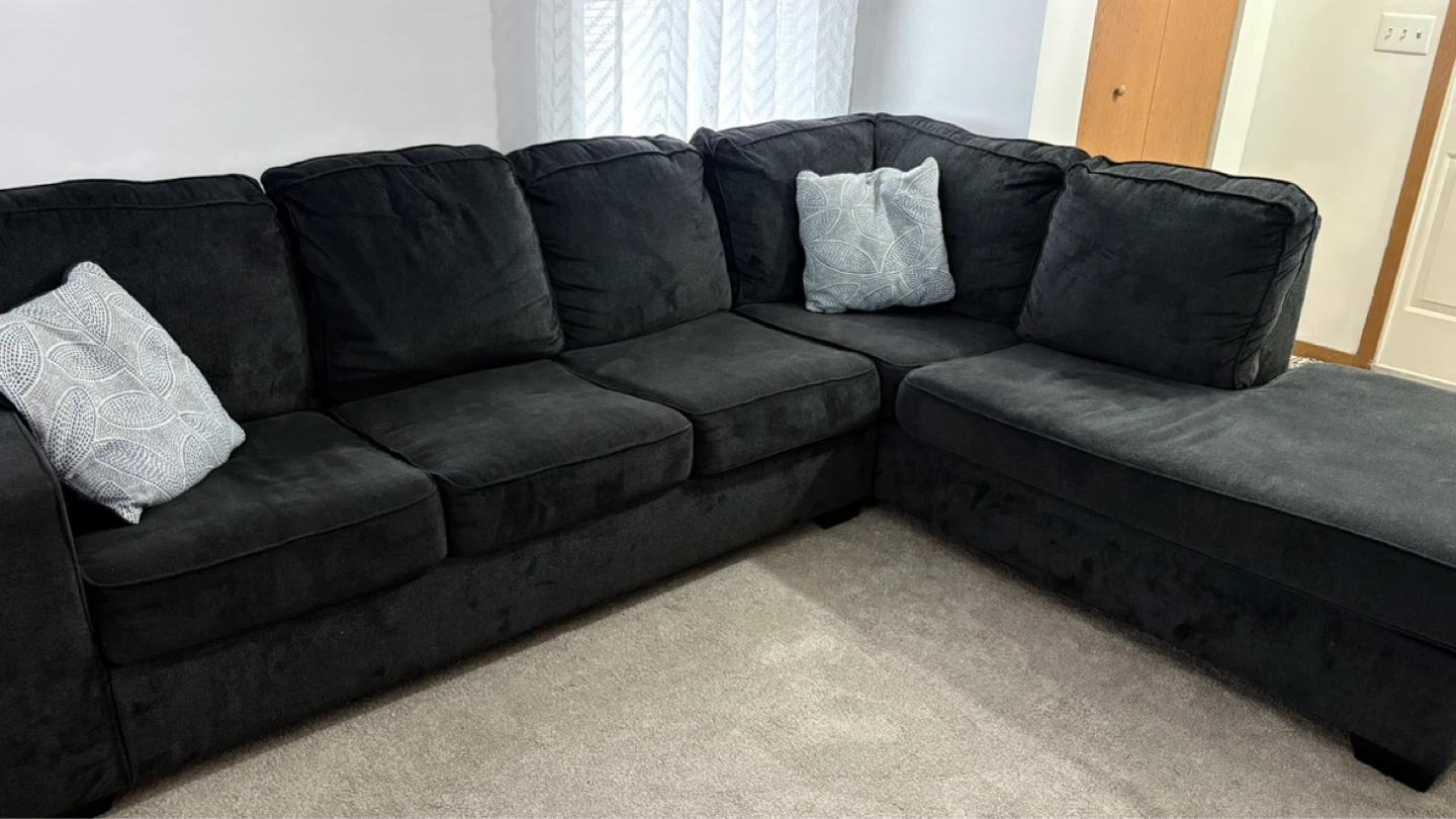 Sectional Sofa Bed with Pull-Out Mattress