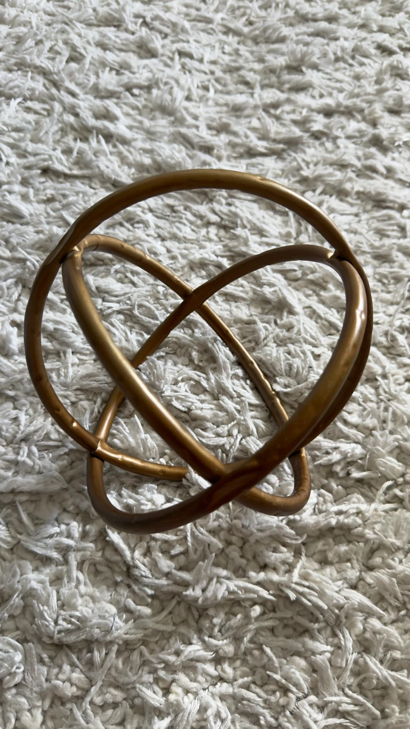 Decorative Sphere Orb Metal Sculpture (Stuctube) - photo 4