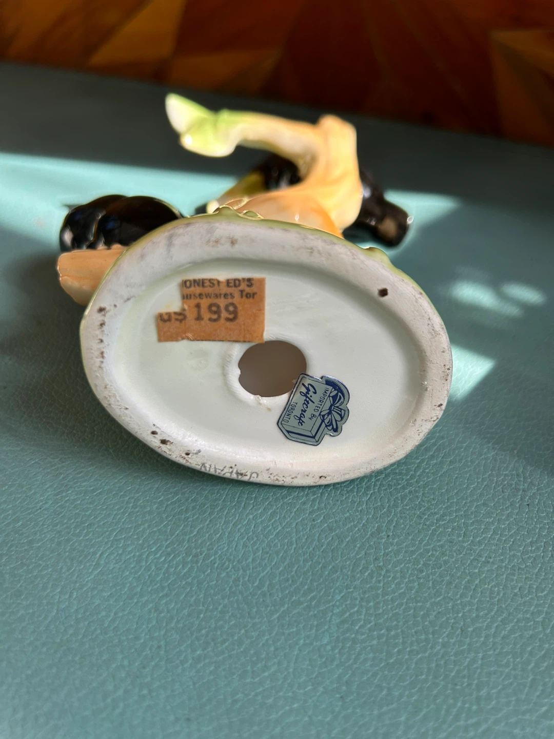 Ceramic Black Bird Figurine - photo 2
