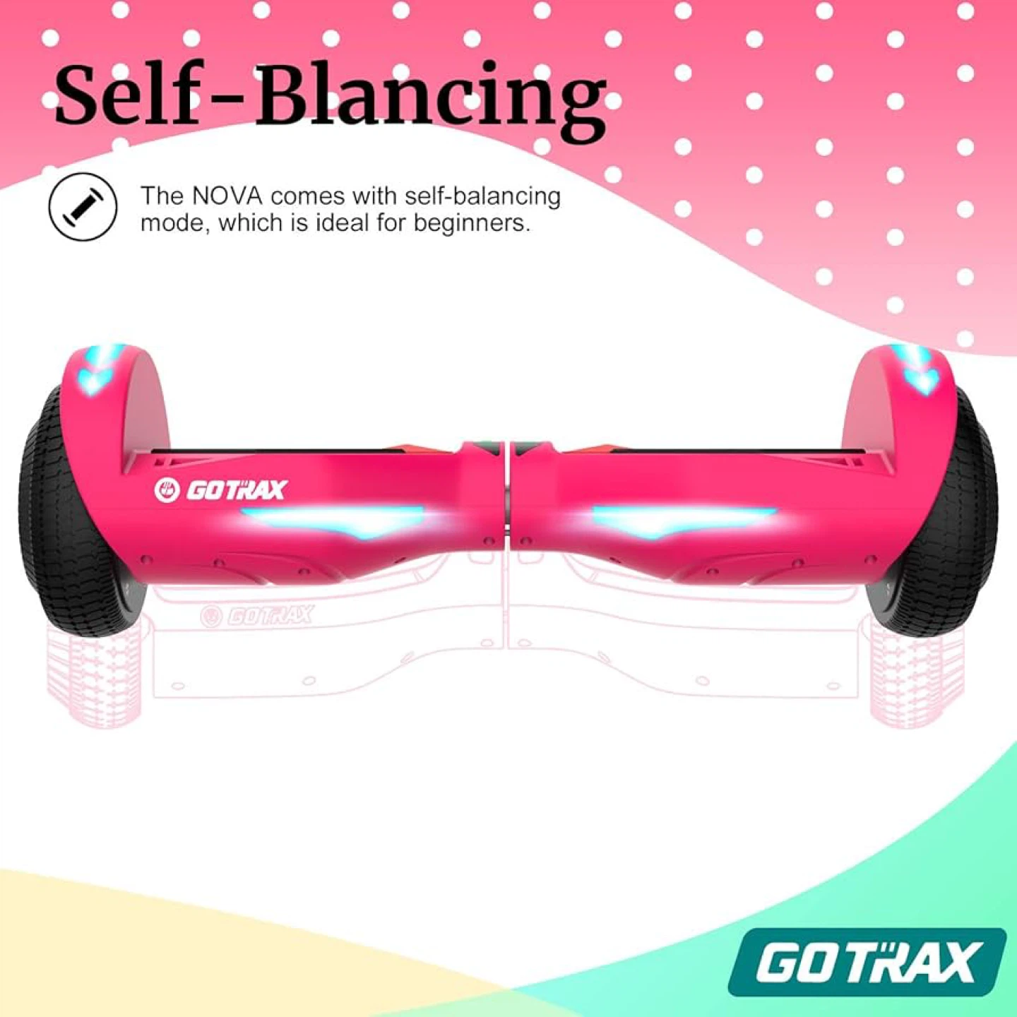 GOTRAX NOVA Hoverboard - Pink - photo 4