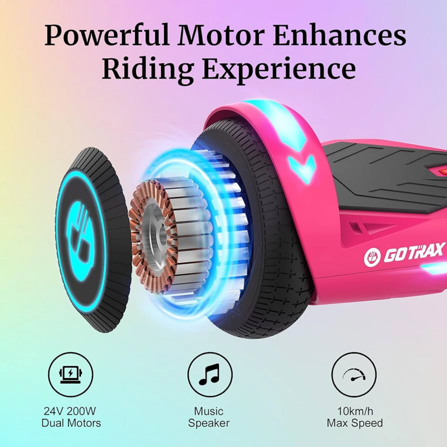 GOTRAX NOVA Hoverboard - Pink - photo 3