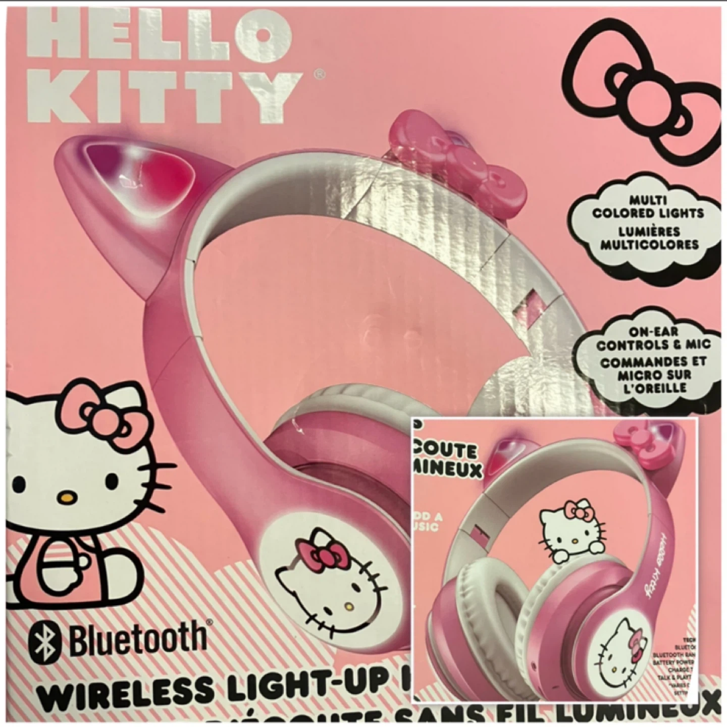 (Sanrio) Wireless Light-Up Headphones - *Hello Kitty*