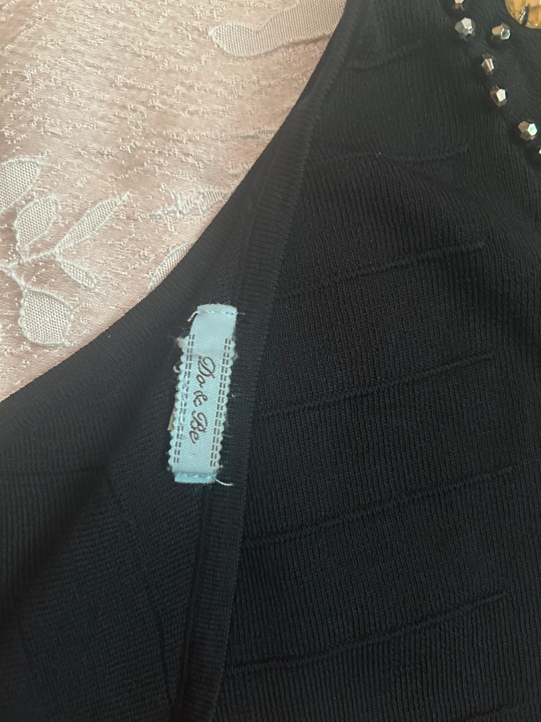 Black One Shoulder Beaded Dress - photo 2