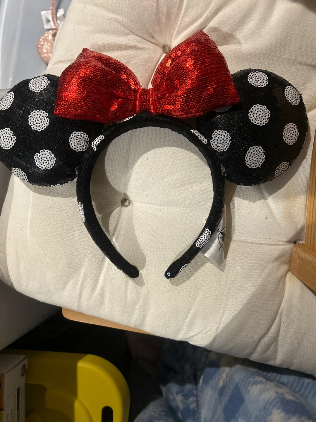 Minnie Mouse Sequin Ears Headband