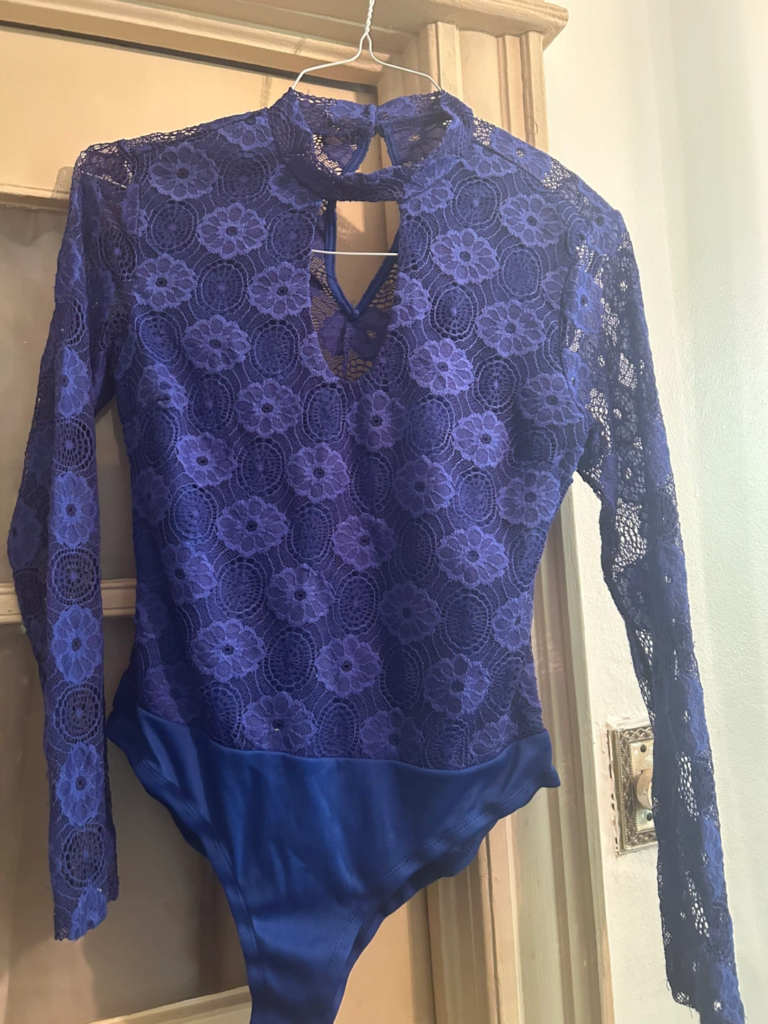 Royal Blue Lace Bodysuit - photo 2