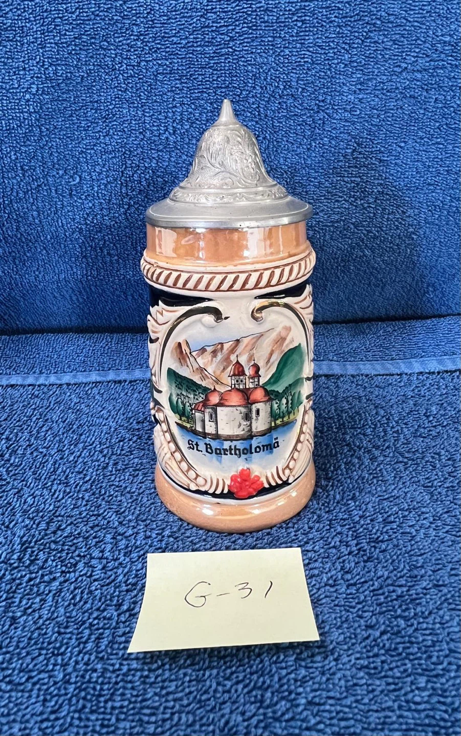St. Bartholomä Ceramic Beer Stein (G31)