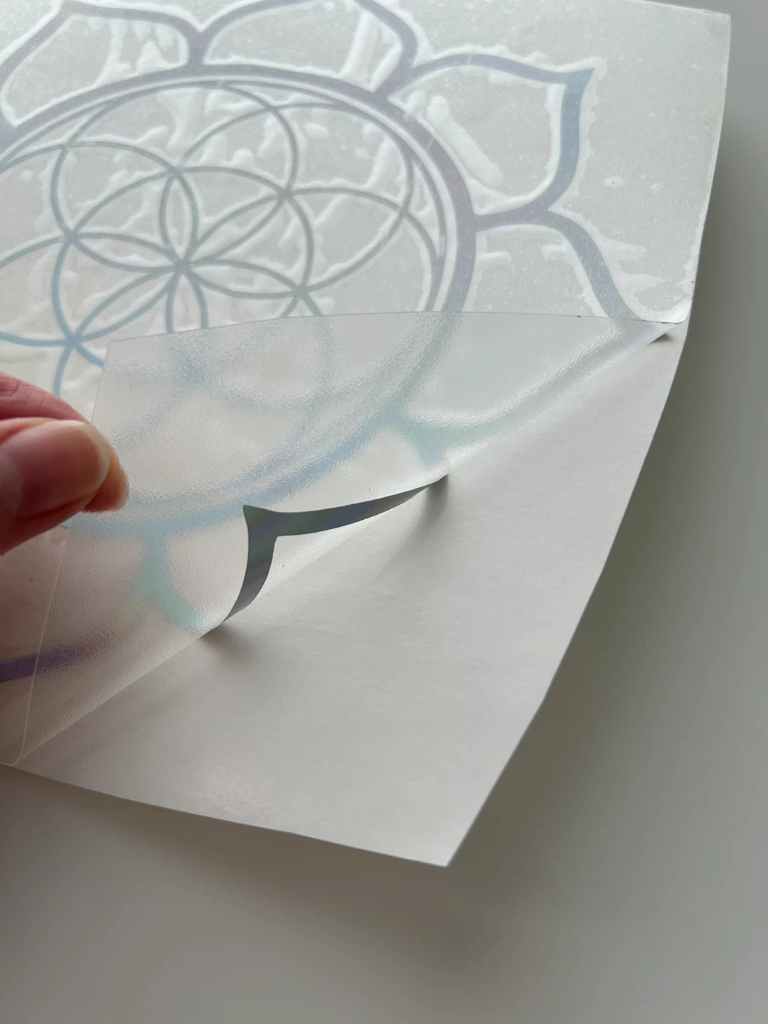 Holographic Flower of Life Decal Sticker - photo 2