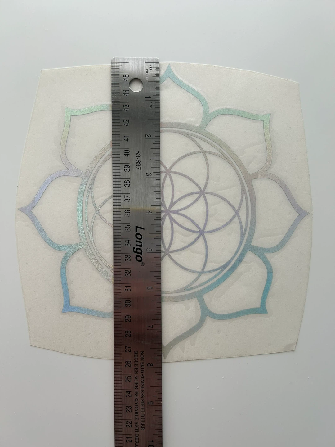 Holographic Flower of Life Decal Sticker - photo 3