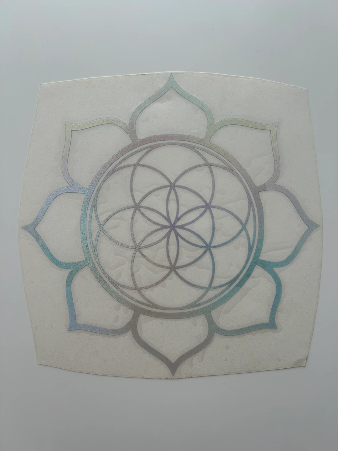Holographic Flower of Life Decal Sticker
