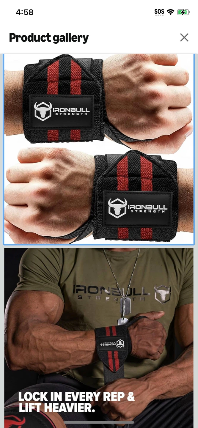 New-IIron Bull Strength Heavy Duty Wrist Wraps - photo 3