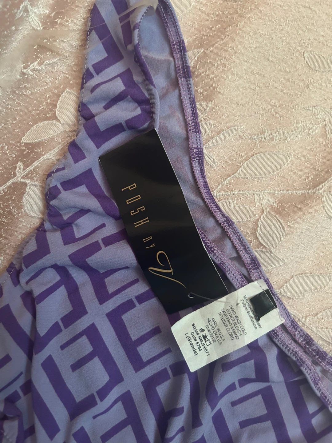 POSH BY V One Shoulder Cutout Swimsuit - photo 4
