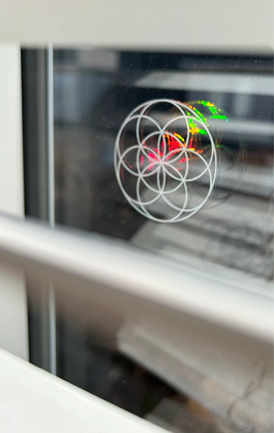 Holographic Flower of Life Decal Sticker - photo 4