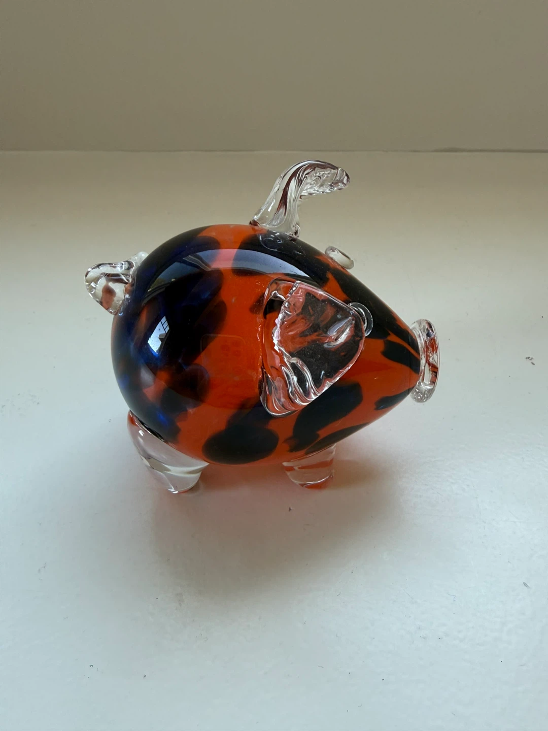 Handmade Glass Pig Figurine - photo 2