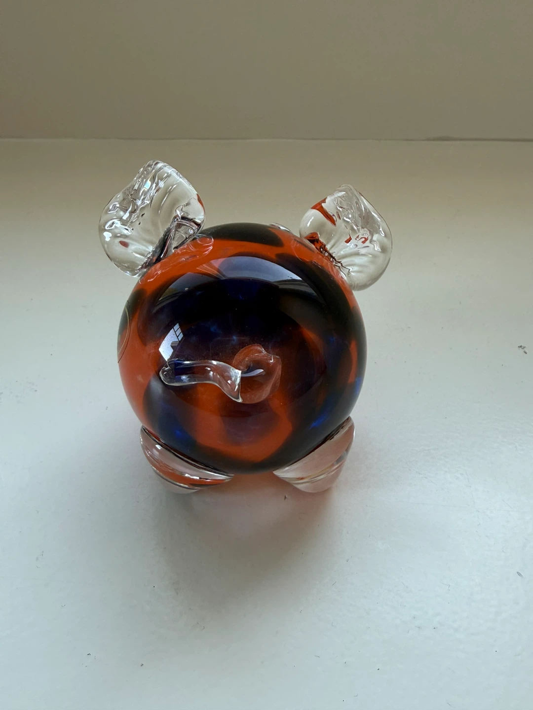 Handmade Glass Pig Figurine - photo 3