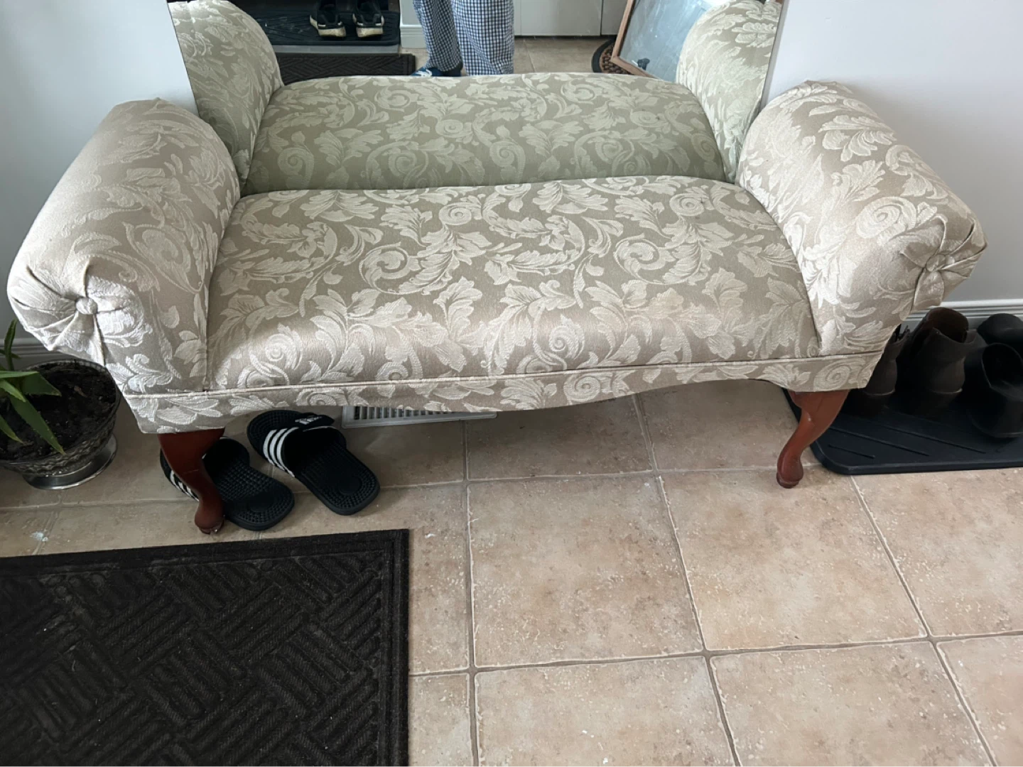 Chintz Fabric Chaise Lounge