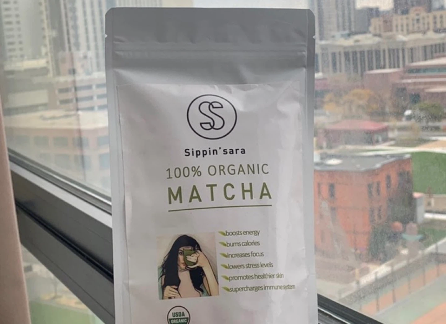 Sippin'sara 100% Organic Matcha Powder