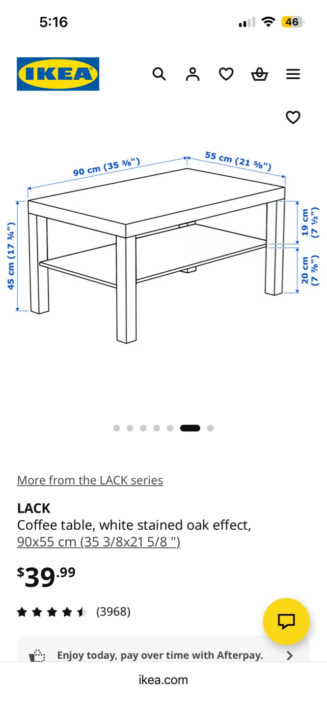 IKEA LACK Coffee Table - Oak Effect - photo 4