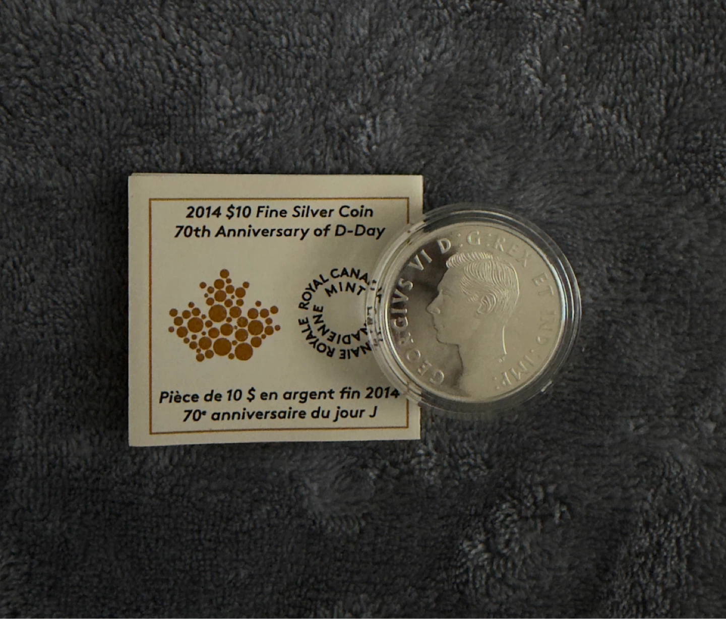 2014 $10 Fine Silver Coin - 70th Anniversary of D-Day - photo 2