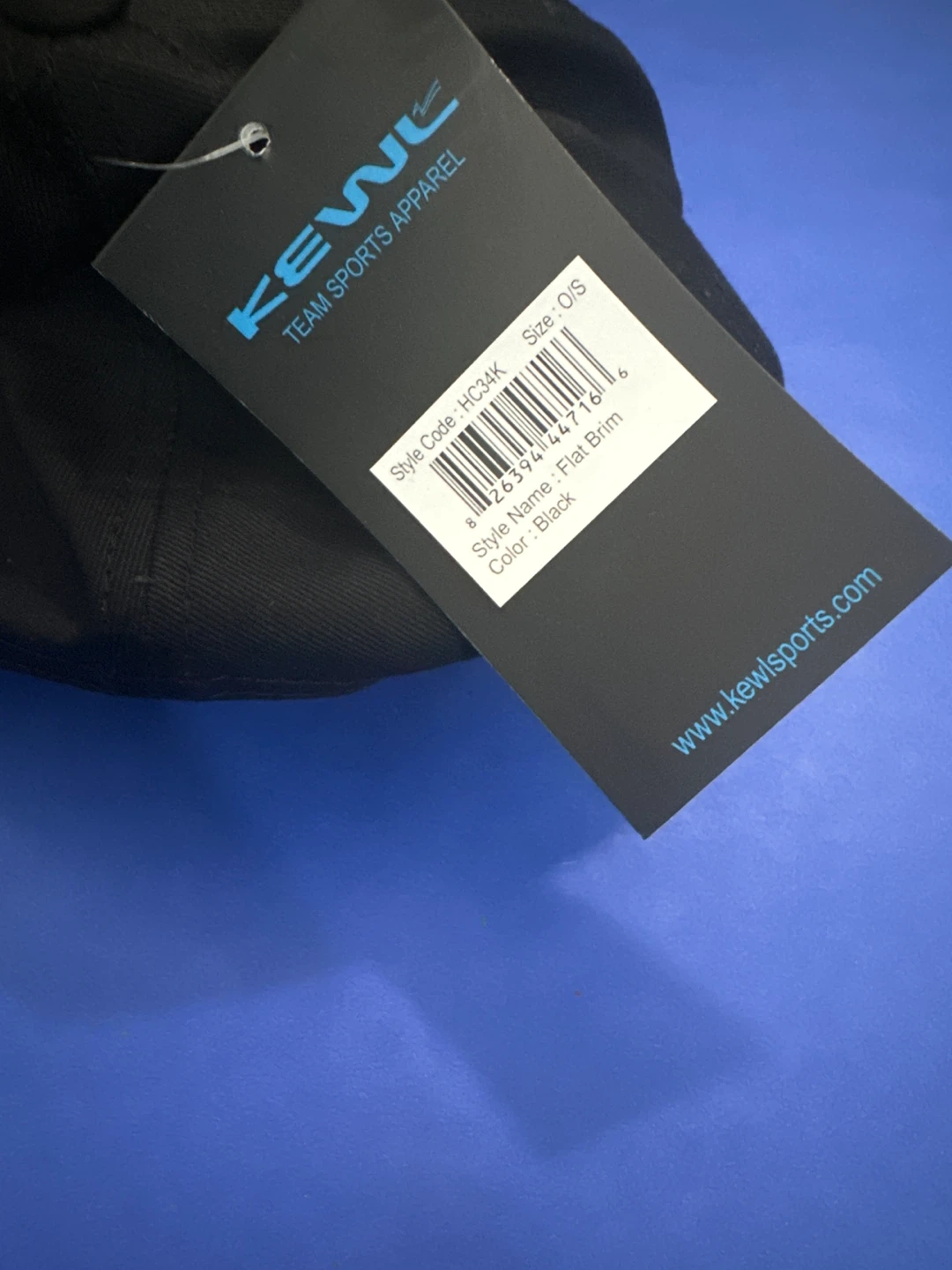 Kewl Team Sports Apparel Virtual Pro Athlete Flat Brim Cap Black - photo 2
