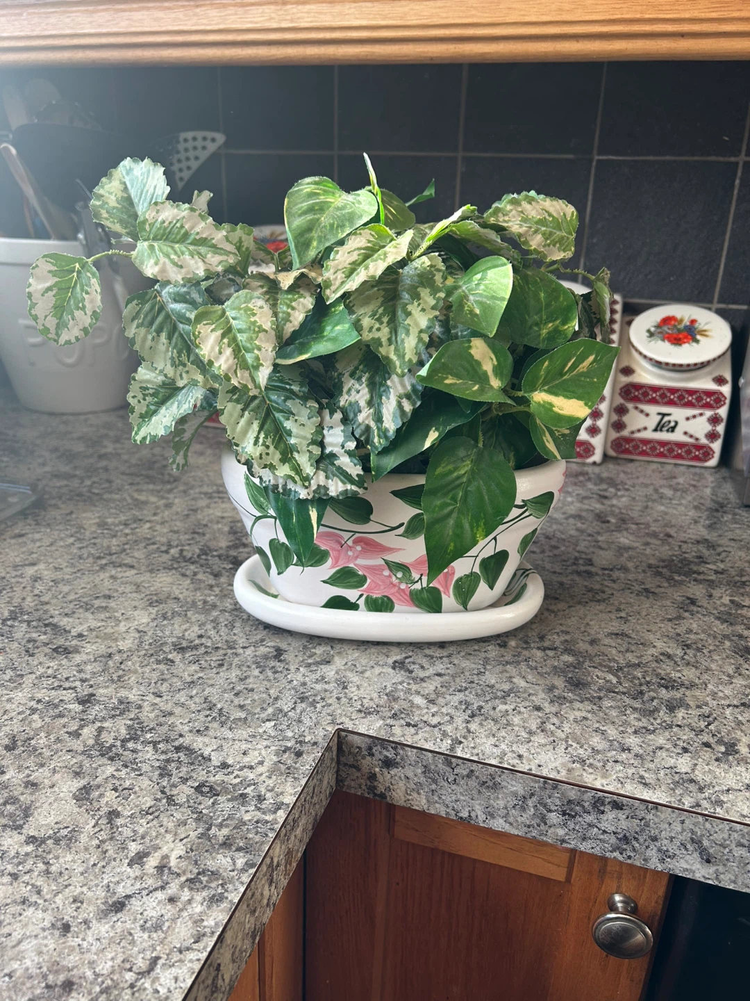 Artificial Pothos Plant in Decorative Pot