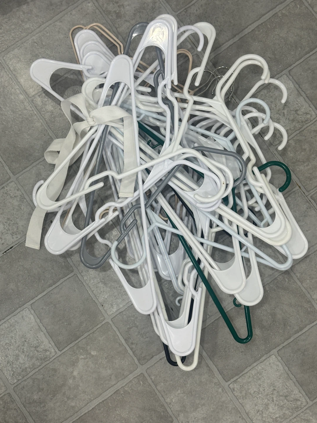 Assorted Plastic Clothes Hangers