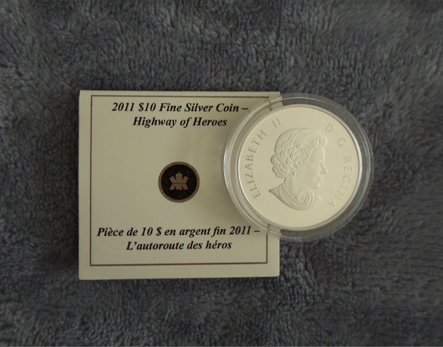 RCM 2011 $10 Fine Silver Coin - Highway of Heroes - photo 2