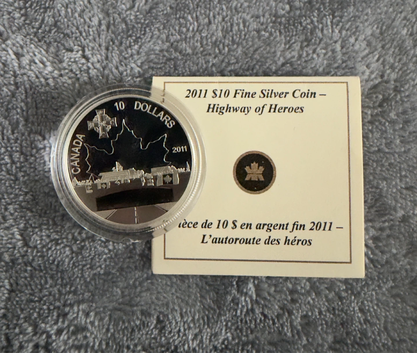 RCM 2011 $10 Fine Silver Coin - Highway of Heroes