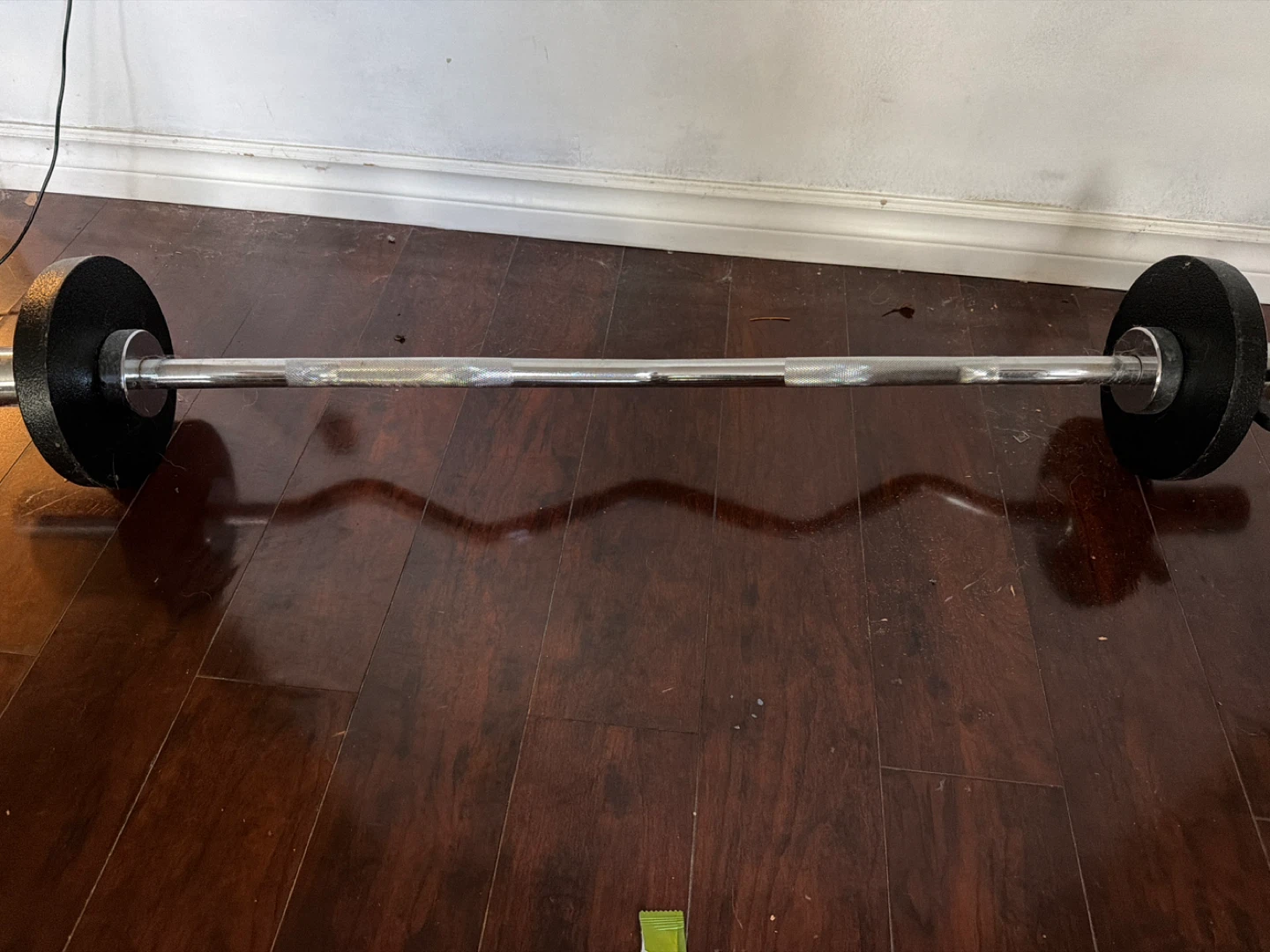 Curl Barbell with Weight Plates