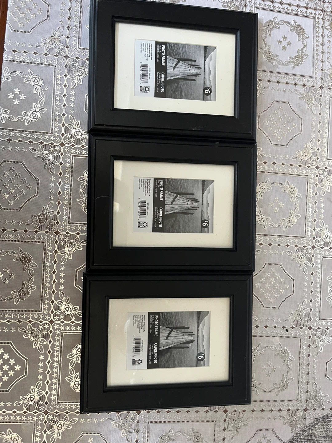 Set of 3 Black Photo Frames (4x6 inch) - photo 3