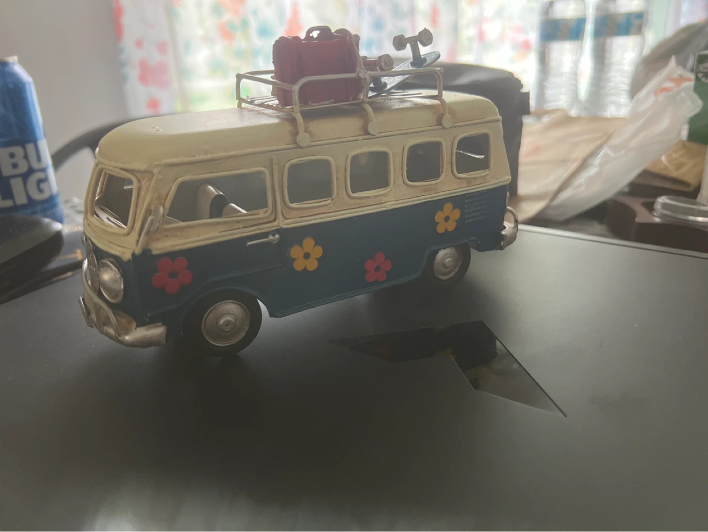 Vintage Style Camper Van Metal Model - photo 2