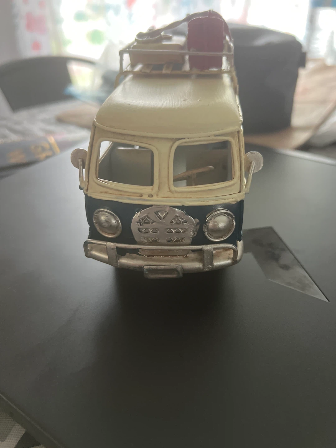 Vintage Style Camper Van Metal Model - photo 3